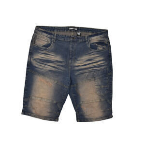 Legendary Status Men's Denim Jean Shorts Regular Size 42 Blue Cotton Baggy